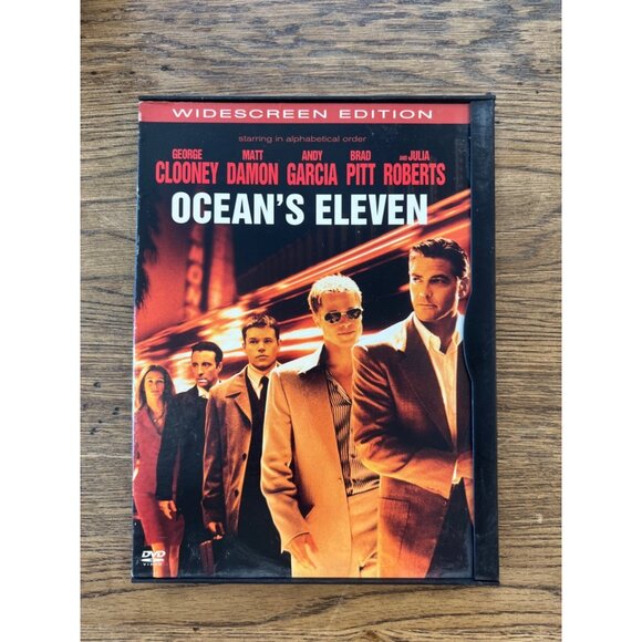Oceans Eleven DVD 2001 Widescreen Thriller George Clooney Brad Pitt Pre-Owned - Picture 1 of 6